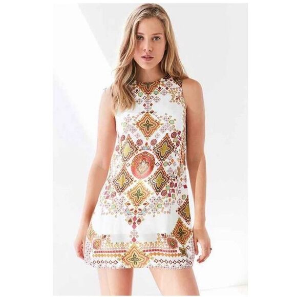 Urban Outfitters Ecote Guinevere open-back frock dress large boho - Picture 1 of 7